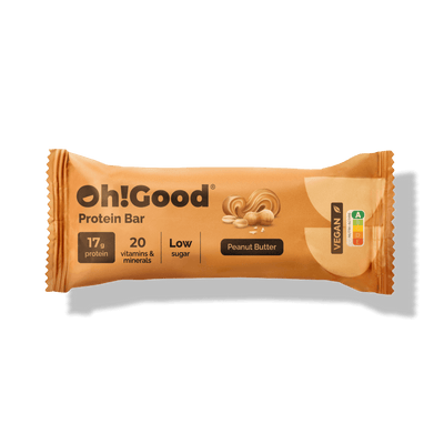 Oh!Good vegan protein bar with peanut butter.